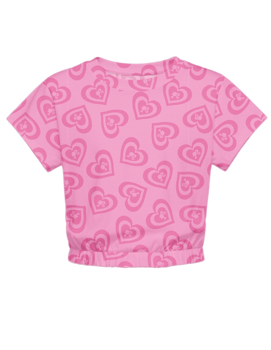 Playera Barbie manga corta para niña Playera Barbie manga corta para niña