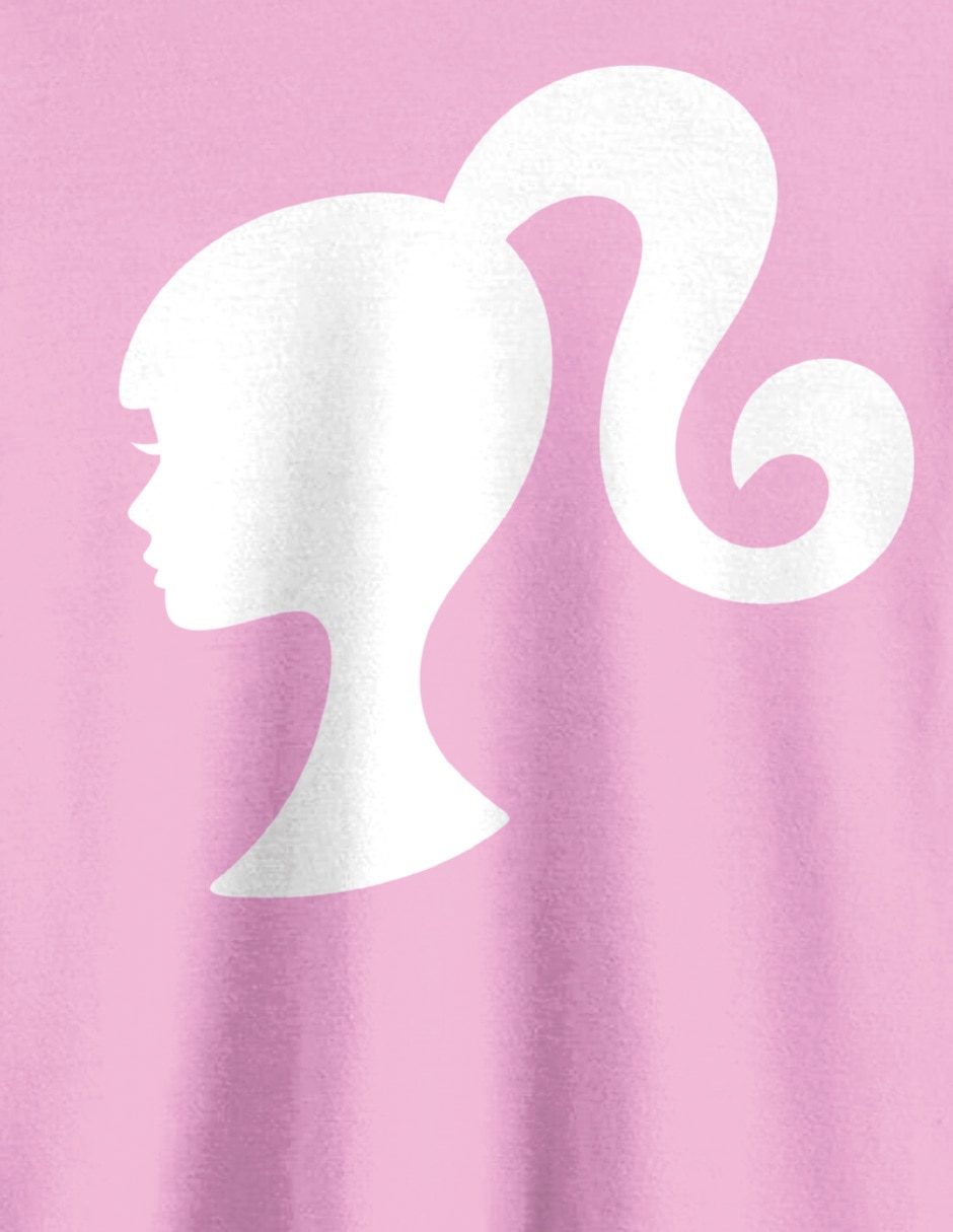 Playera Barbie manga corta para niña