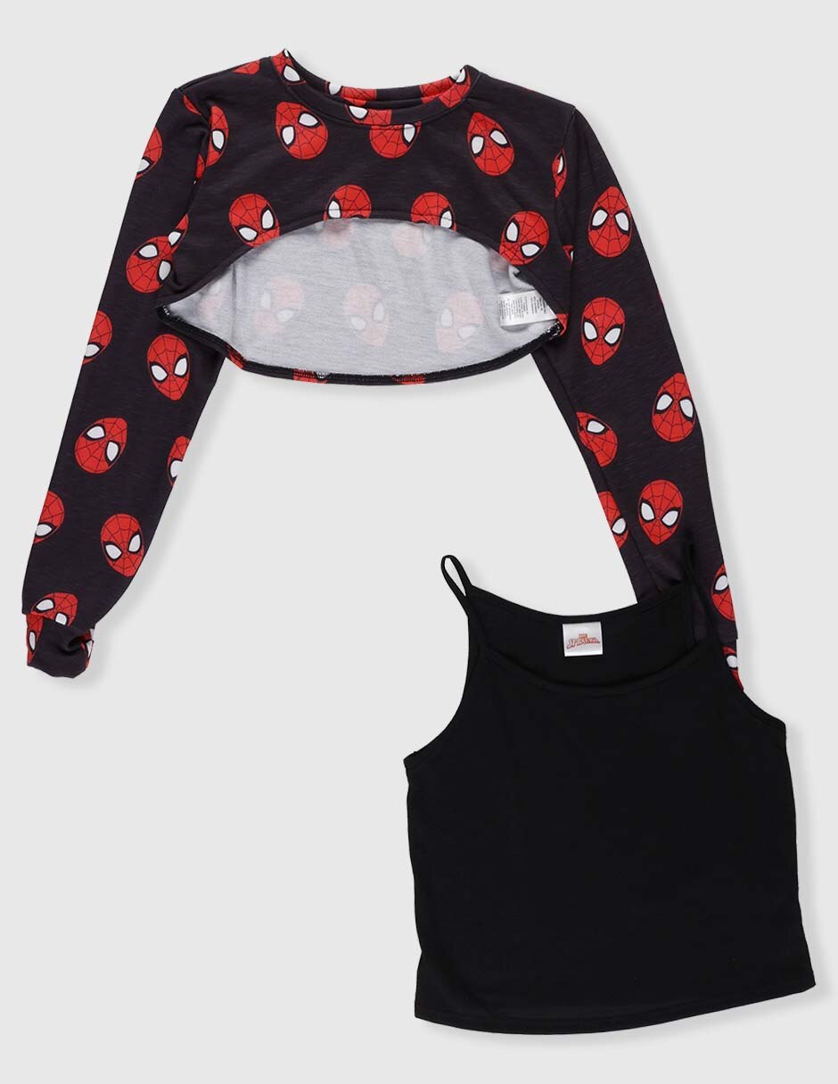 Set sudadera y playera spiderman para niña 2