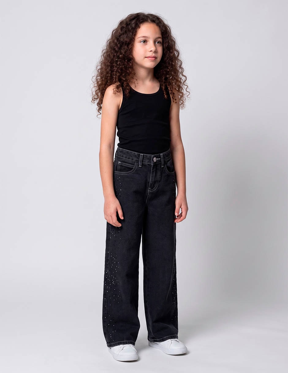 Jeans wide leg para niña 1
