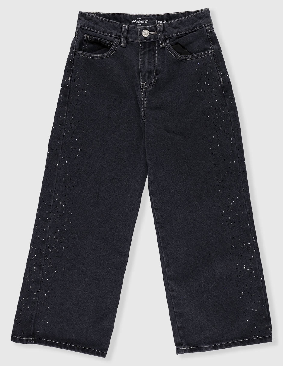Jeans wide leg para niña 2