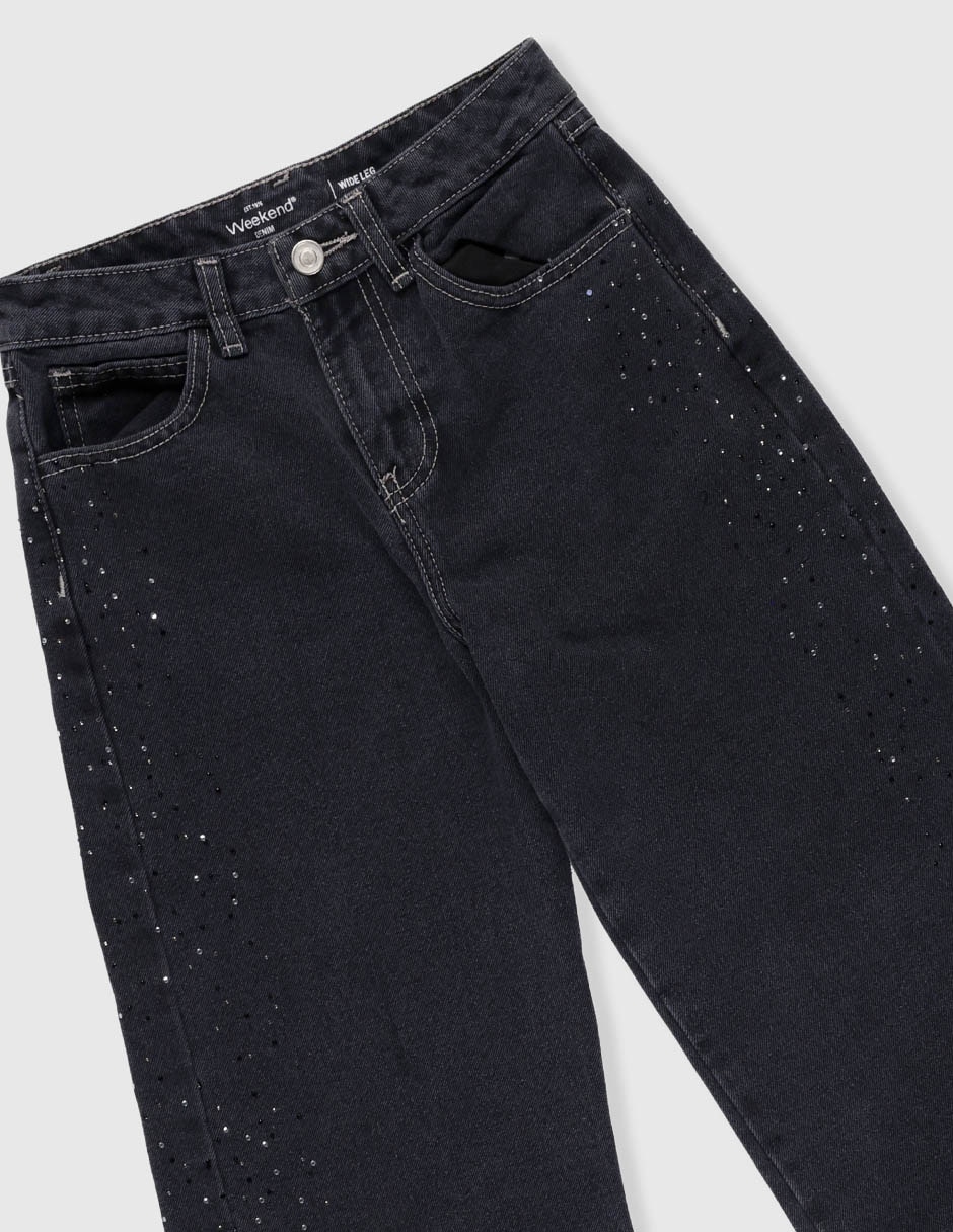 Jeans wide leg para niña 4