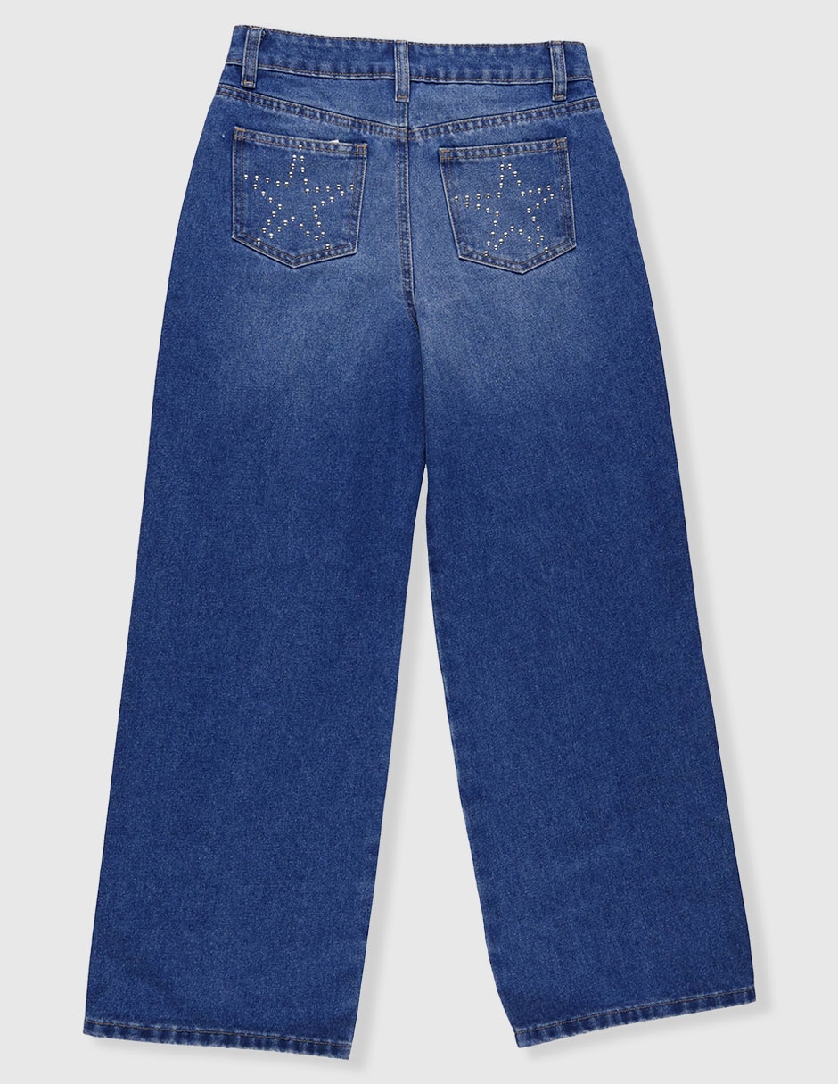 Jeans amplio Weekend deslavado para niña