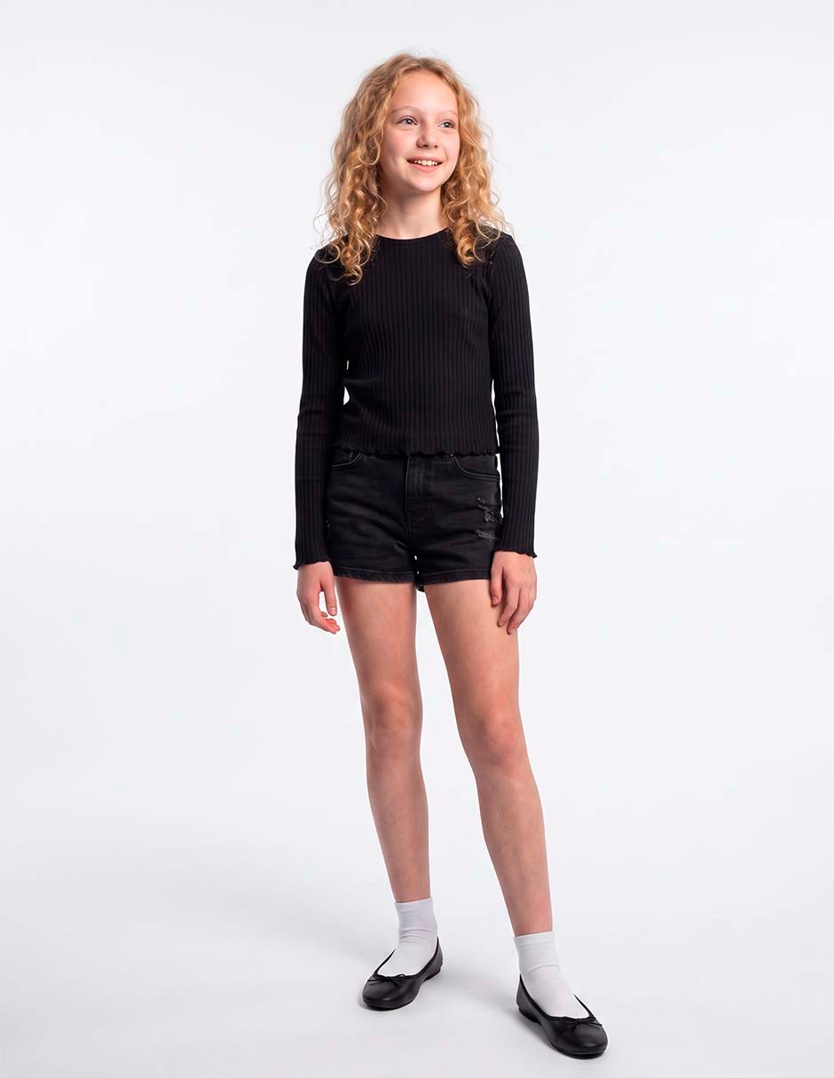 Playera manga larga para niña 5