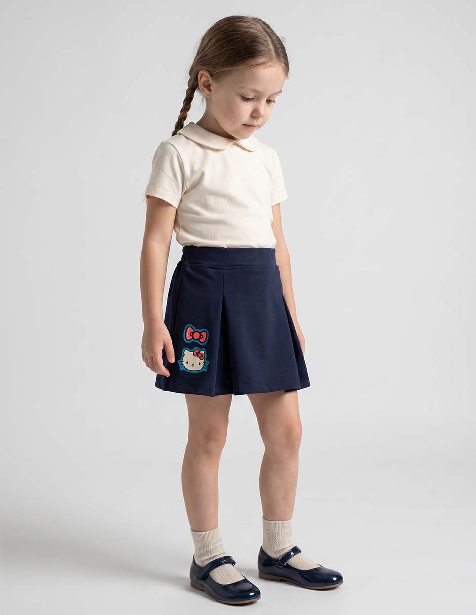 Falda Tycoon de algodón para niña