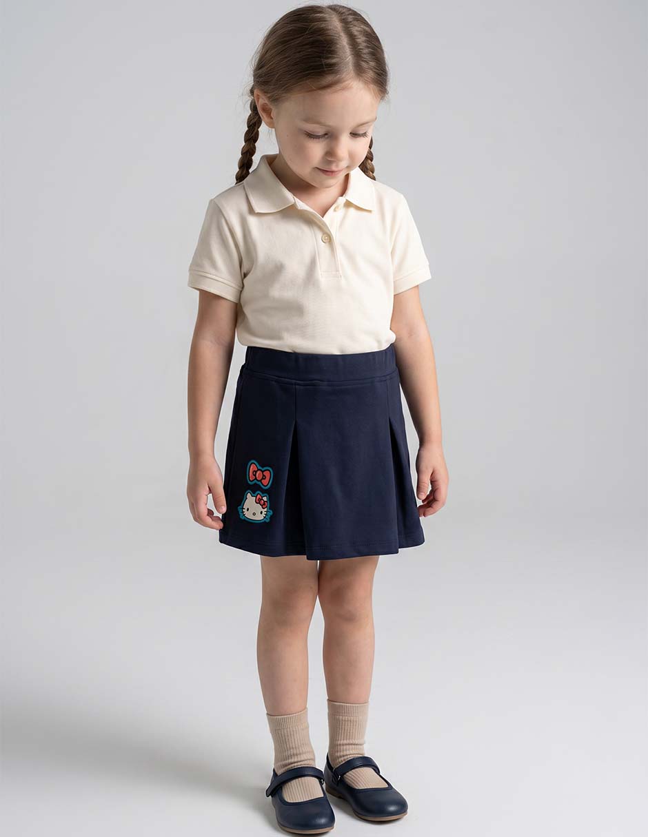 Falda Tycoon de algodón para niña