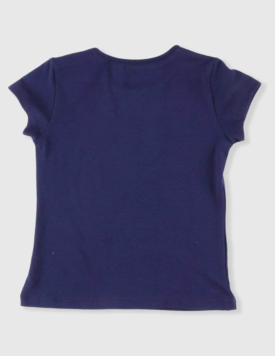 Playera manga corta para niña