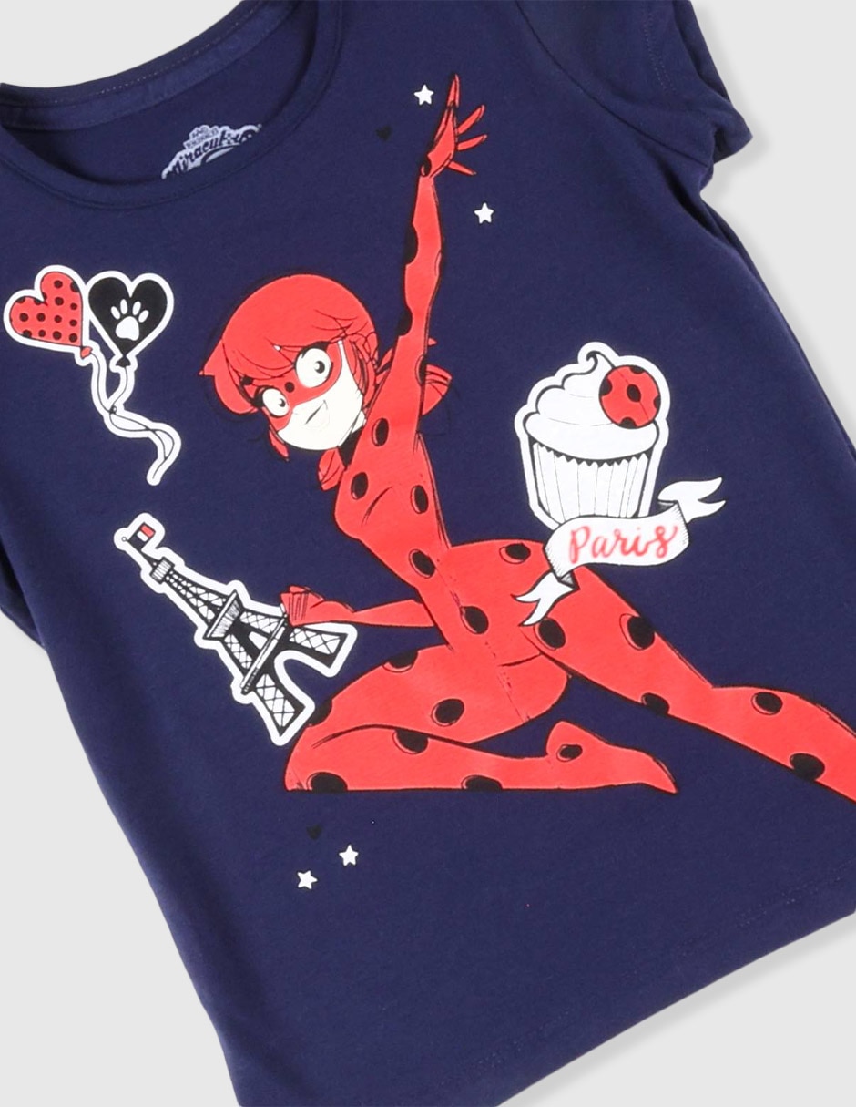 Playera manga corta para niña