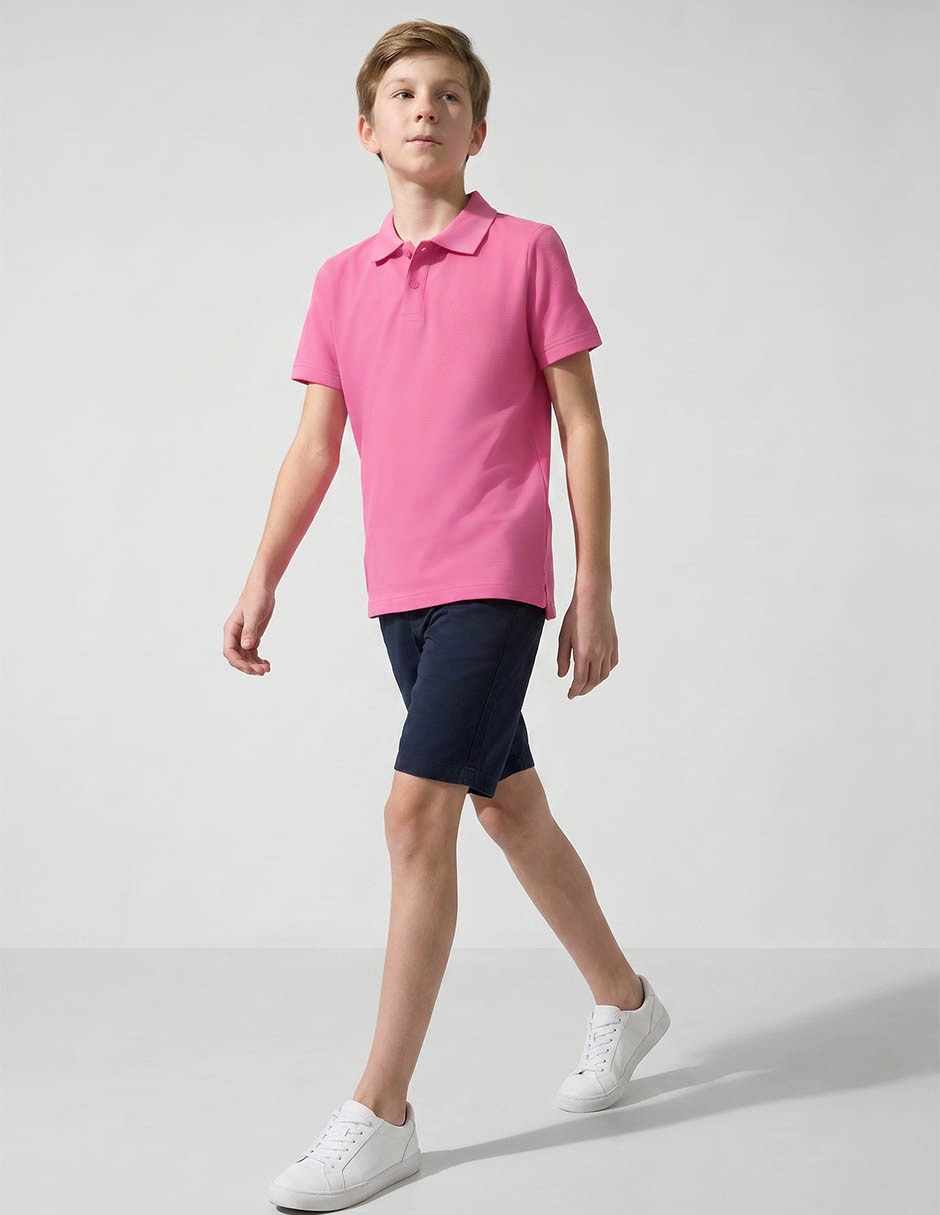 Playera tipo polo manga corta para niño Playera tipo polo manga corta para niño