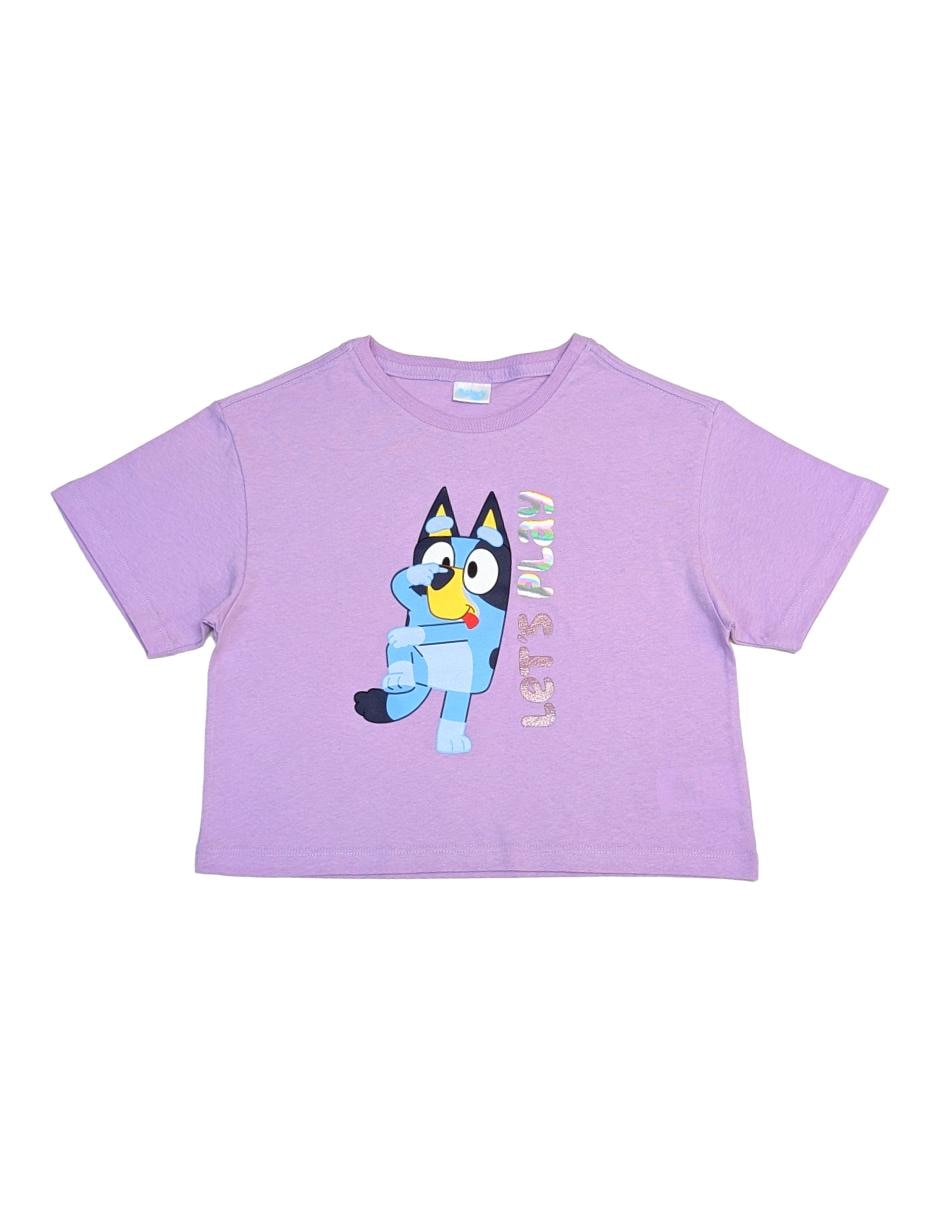 Playera Bluey manga corta para niña