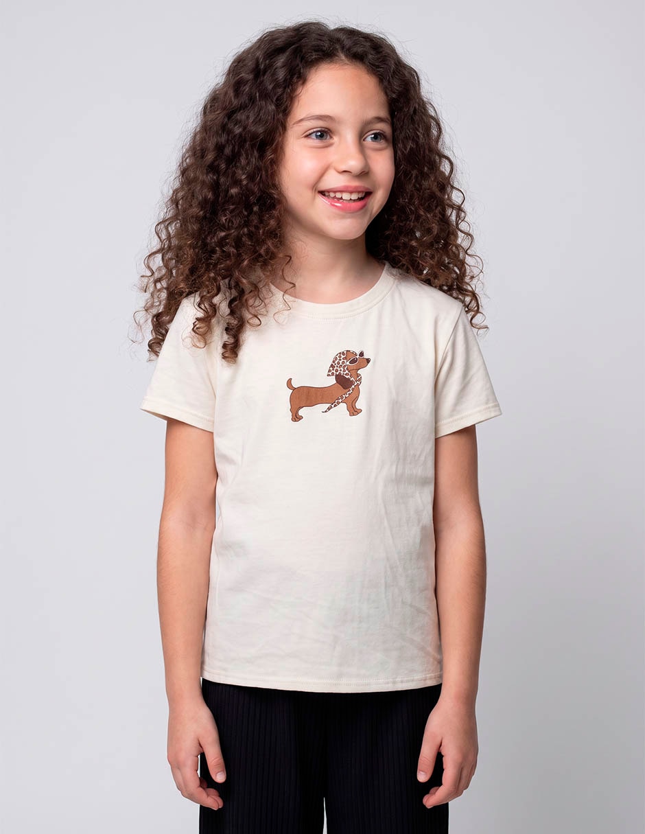 Playera manga corta para niña Playera manga corta para niña