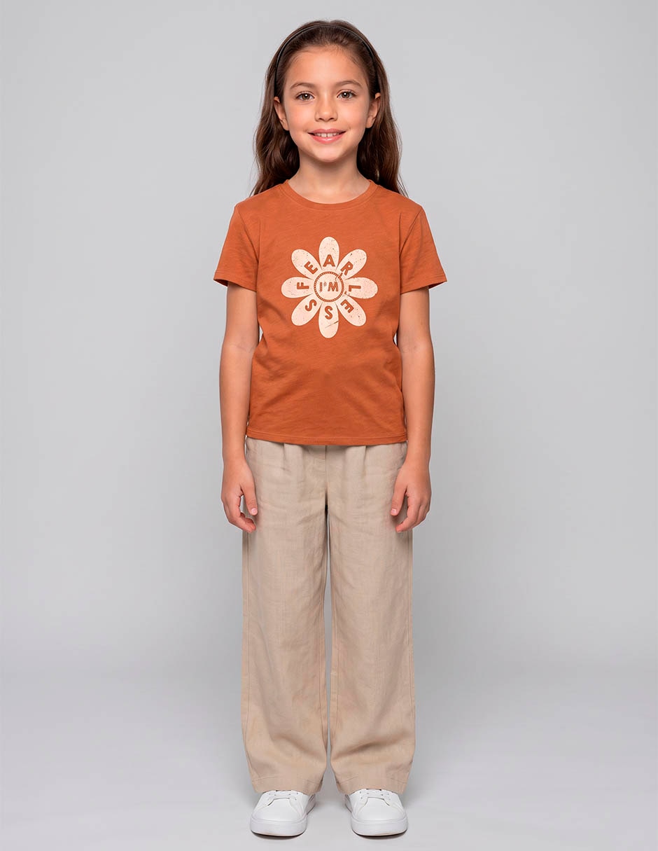 Playera manga corta para niña Playera manga corta para niña