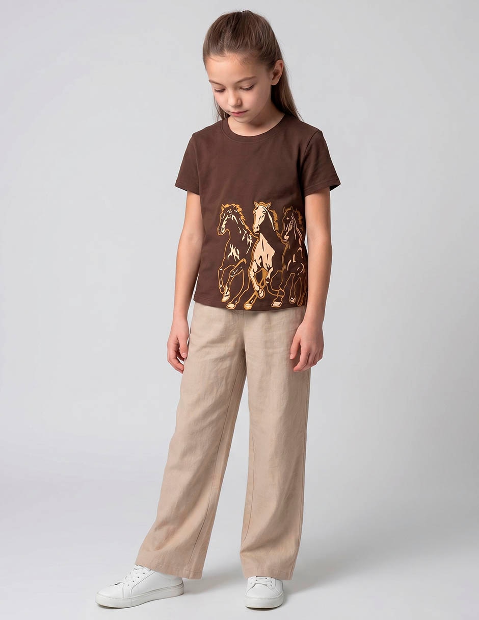Playera manga corta para niña Playera manga corta para niña