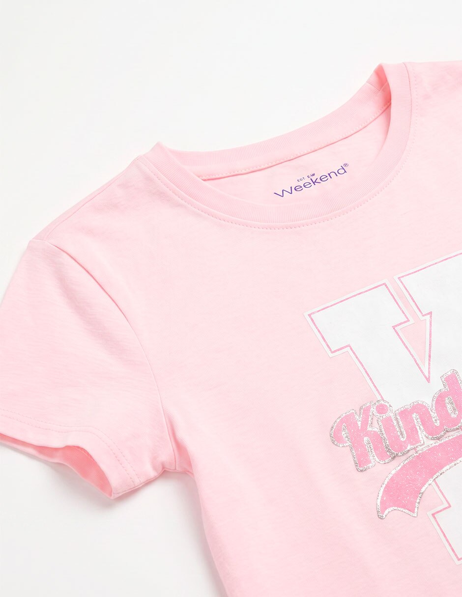 Playera manga corta para niña 4