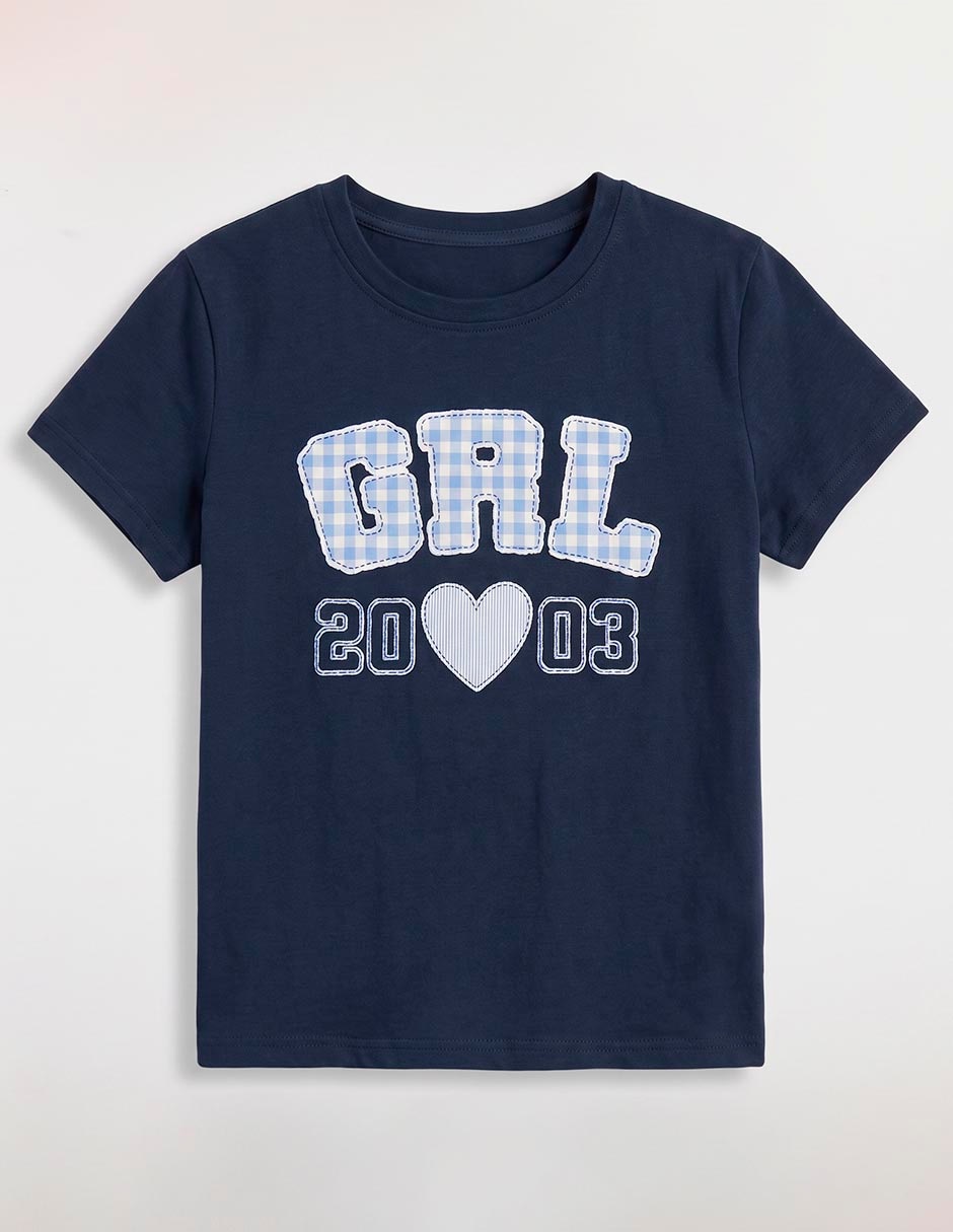 Playera manga corta para niña 2