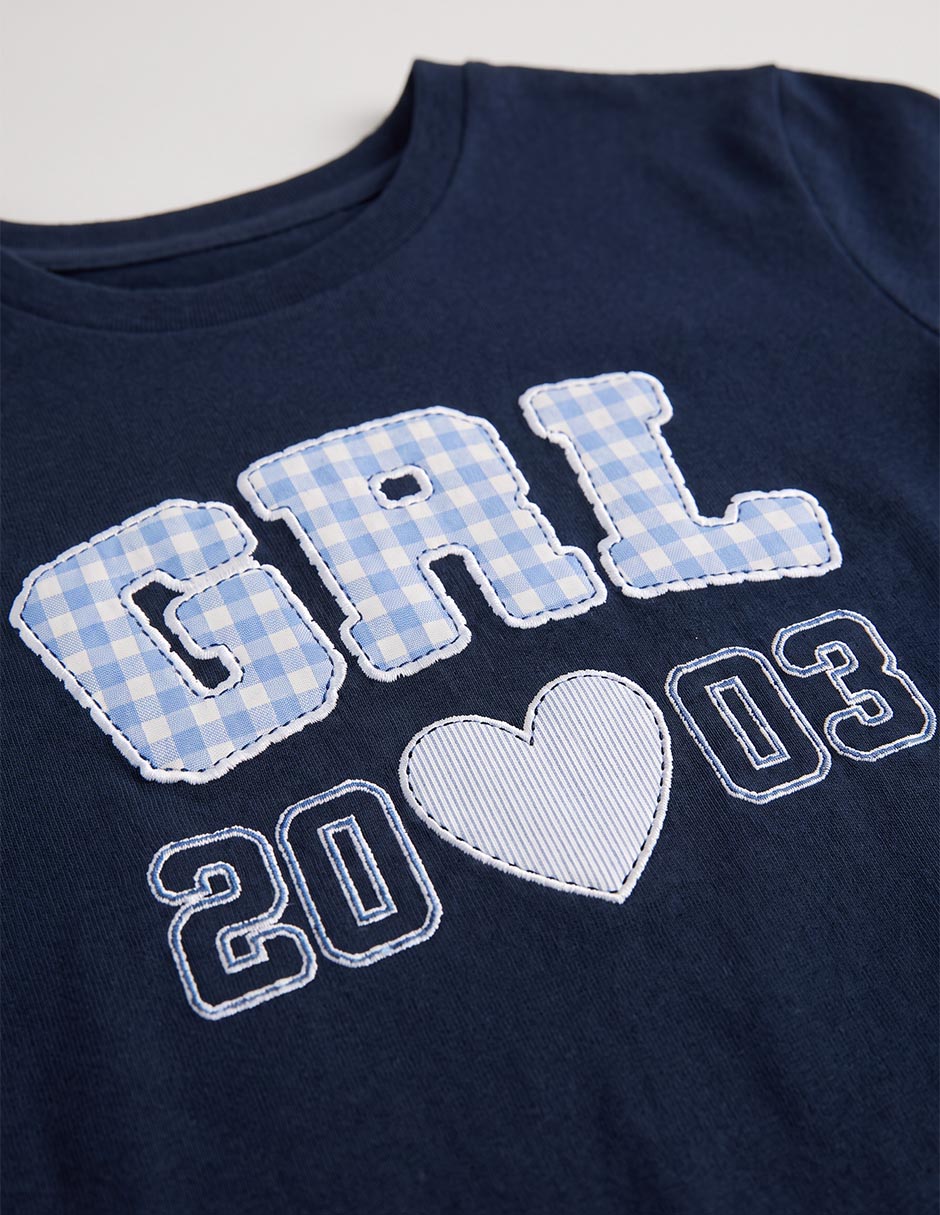 Playera manga corta para niña 4