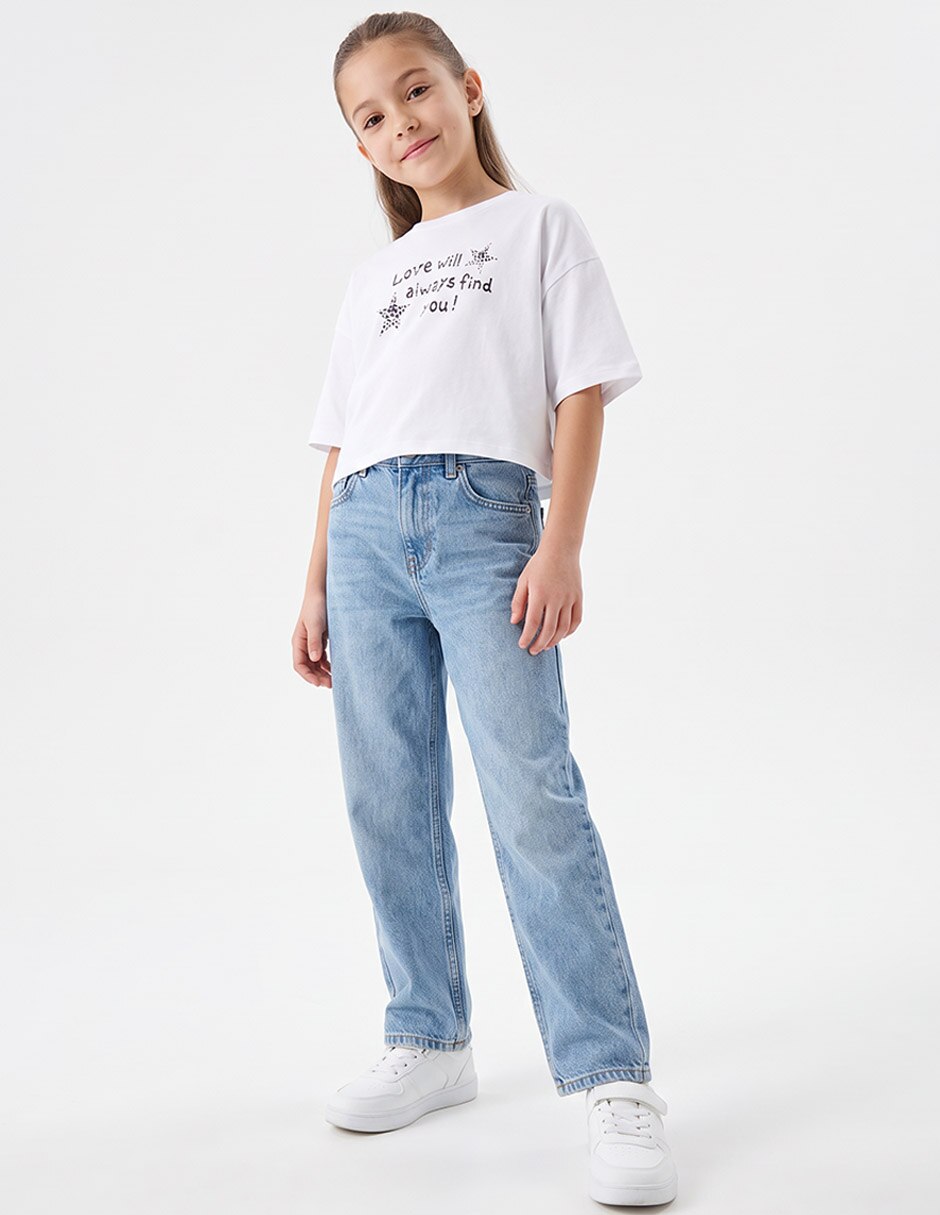 Playera manga corta para niña 4
