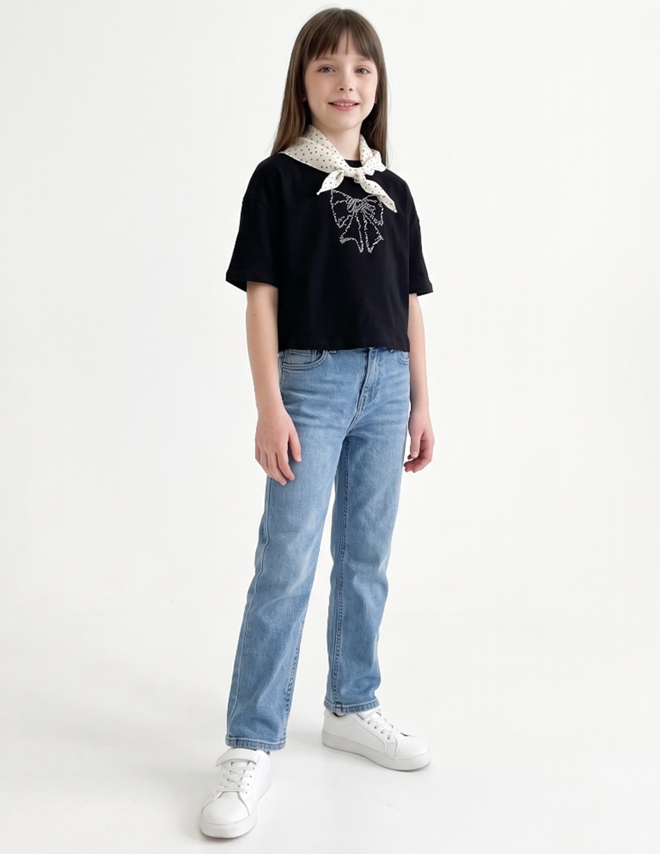Playera manga corta para niña Playera manga corta para niña