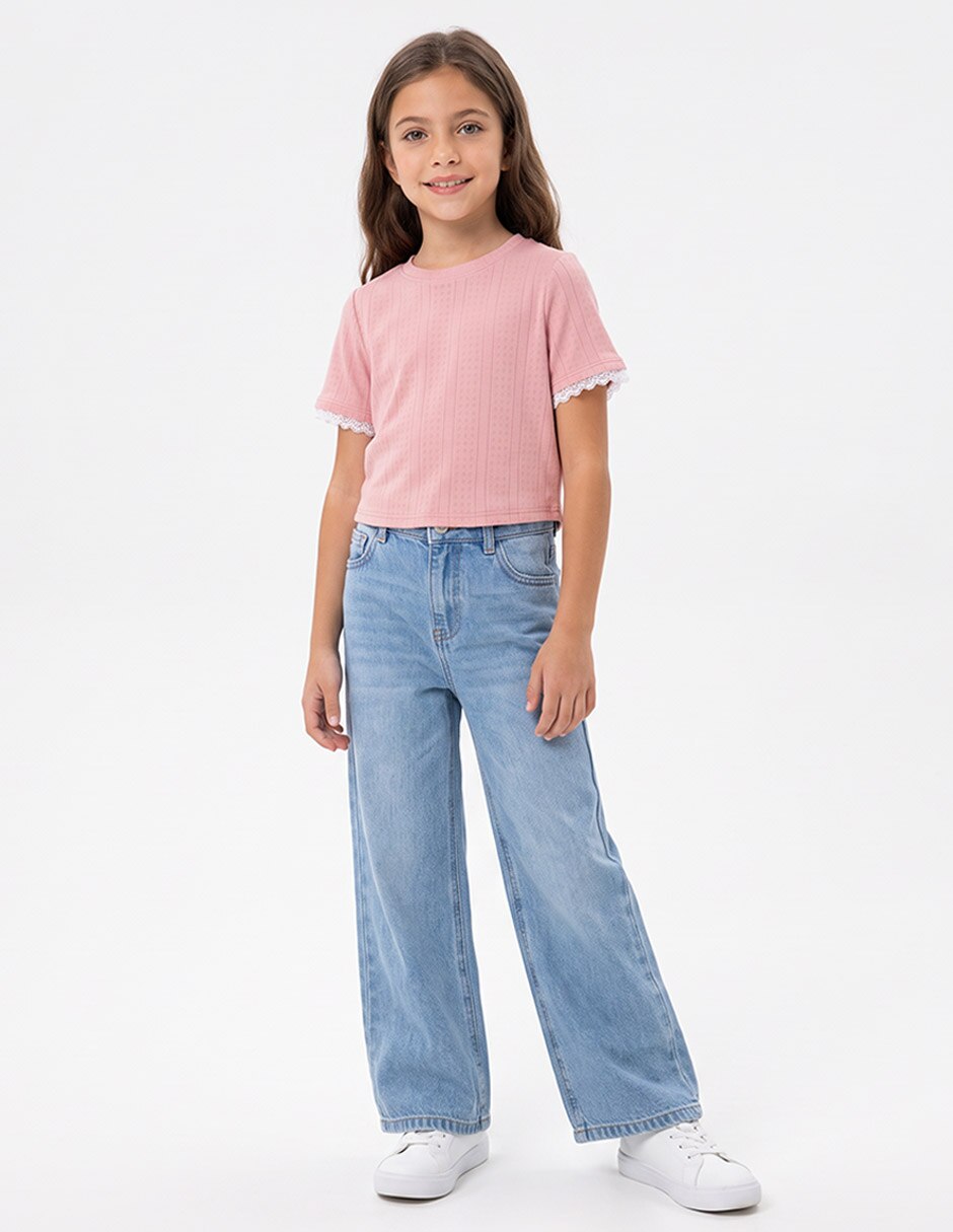 Playera manga corta para niña 4