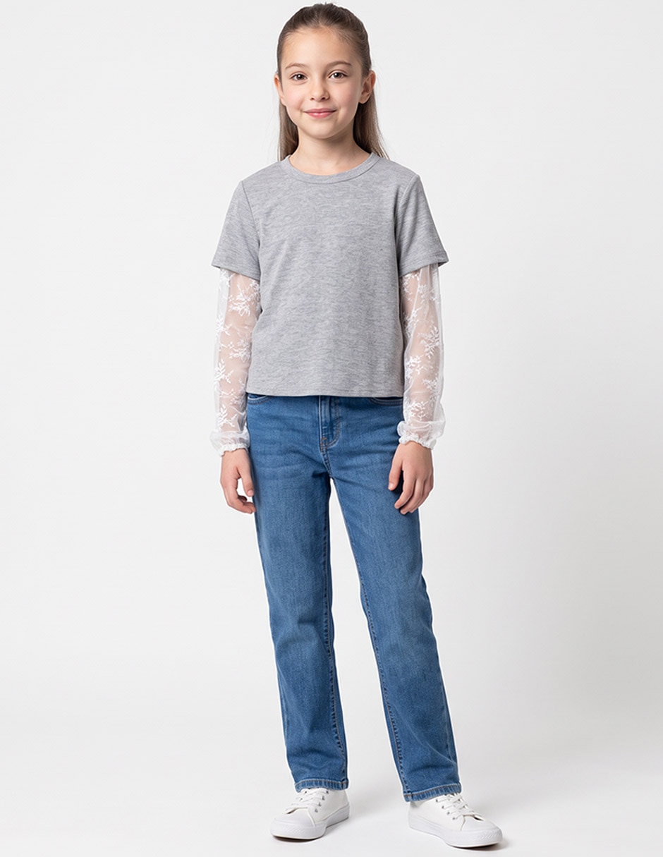 Playera manga larga para niña 4