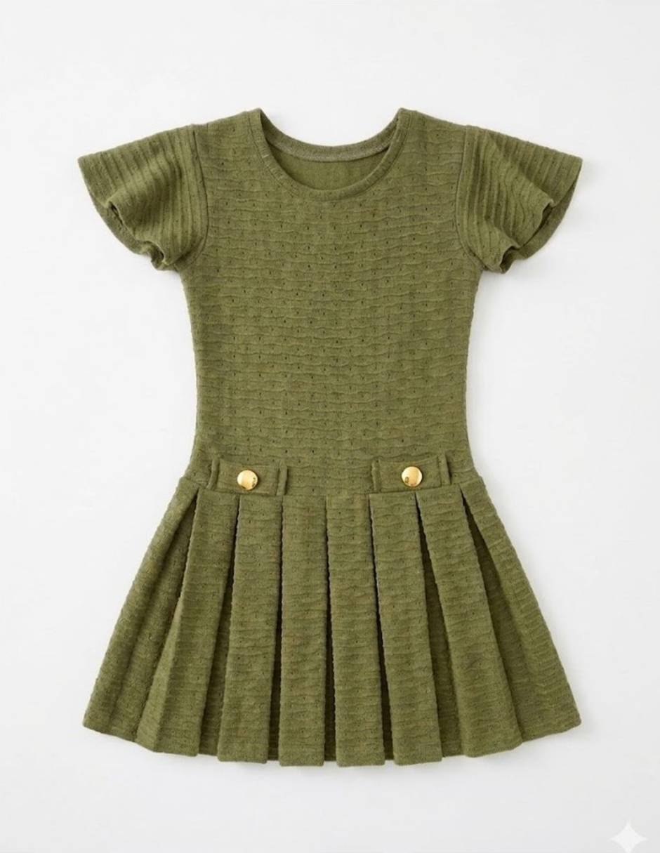 Vestido Chersi manga corta para niña