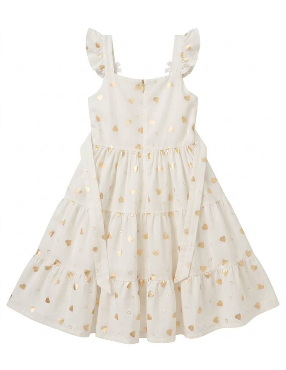 Vestido manga cap para niña 2