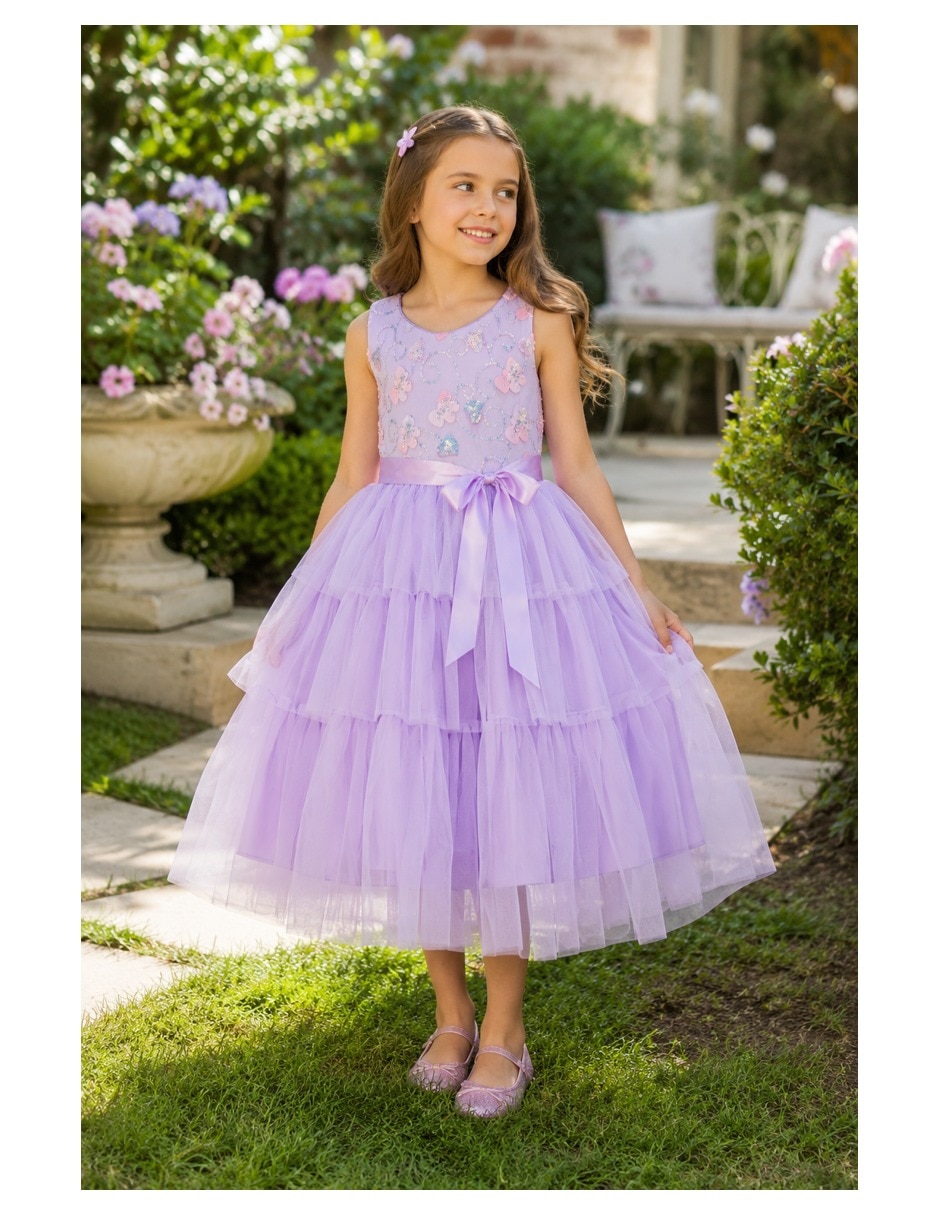 Vestido de fiesta Pink Gallery para niña