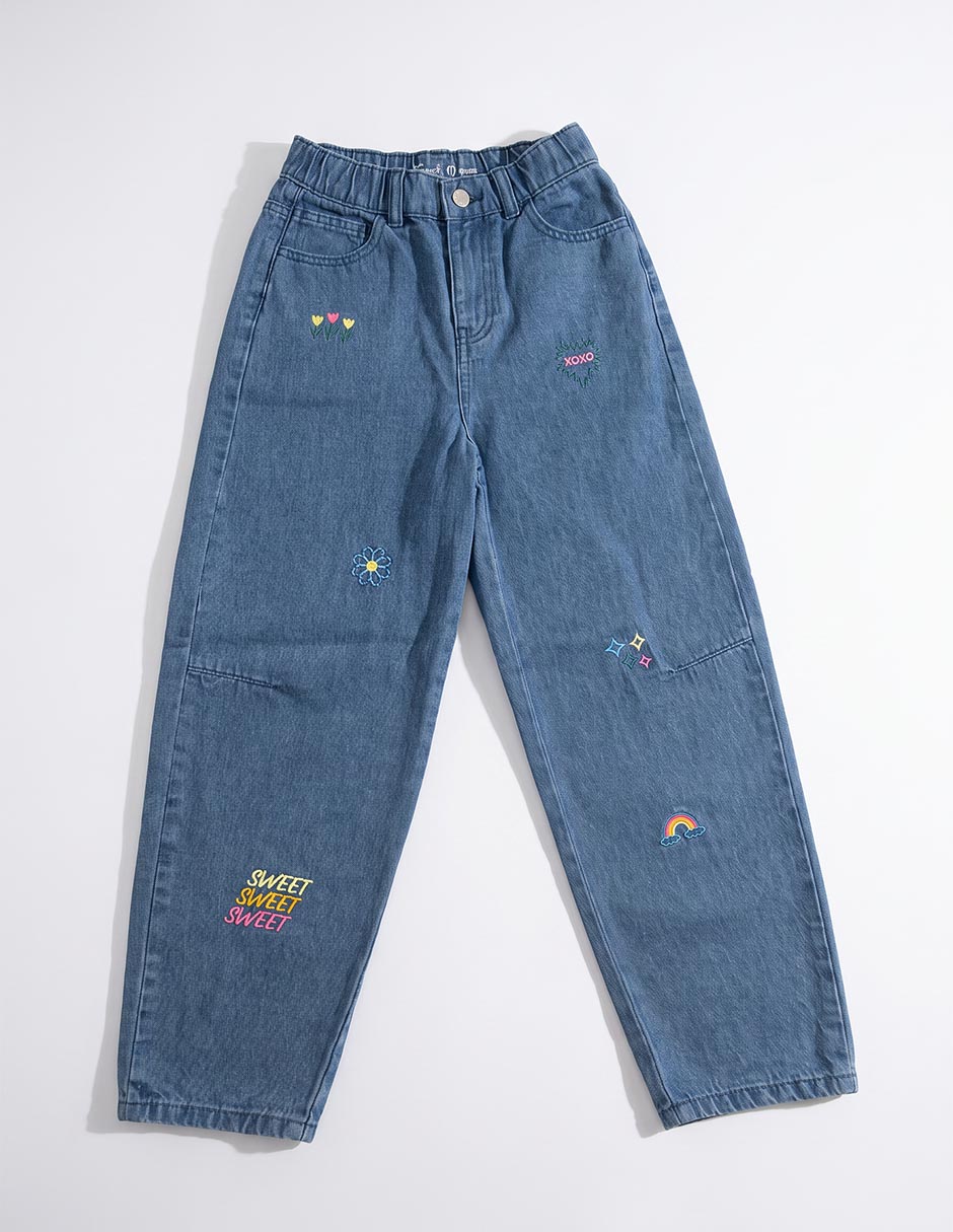 Jeans barrel para niña Jeans barrel para niña