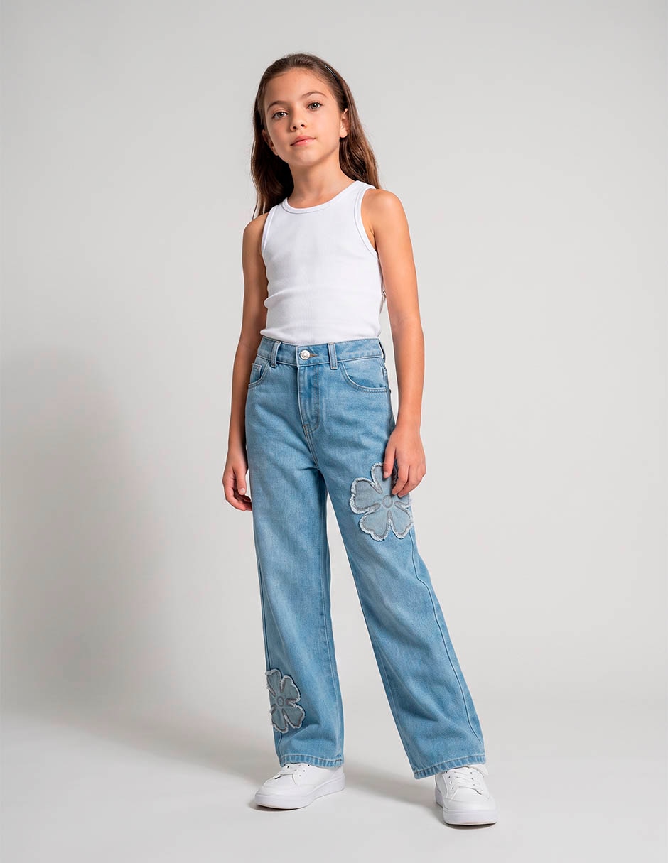 Jeans recto para niña 5