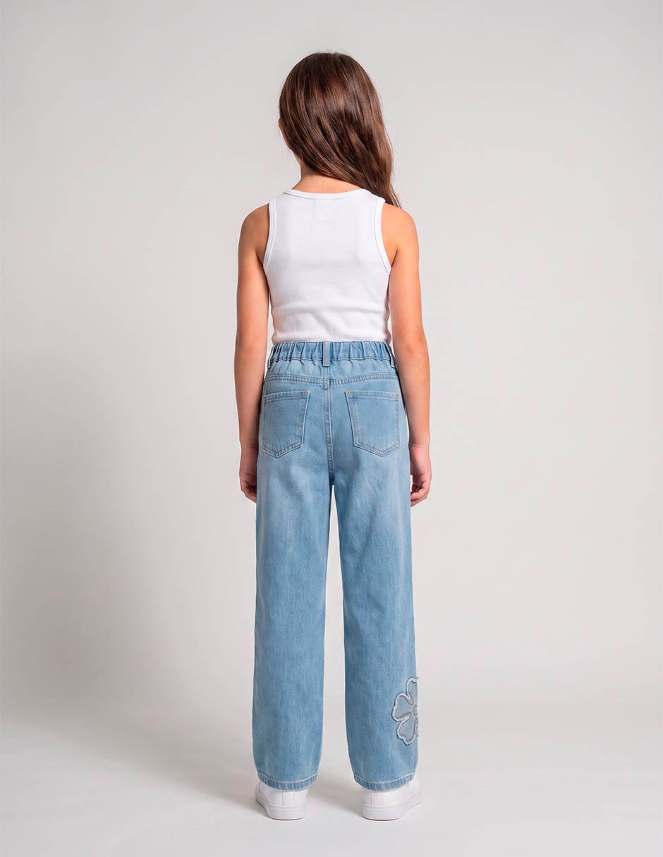 Jeans recto para niña 6