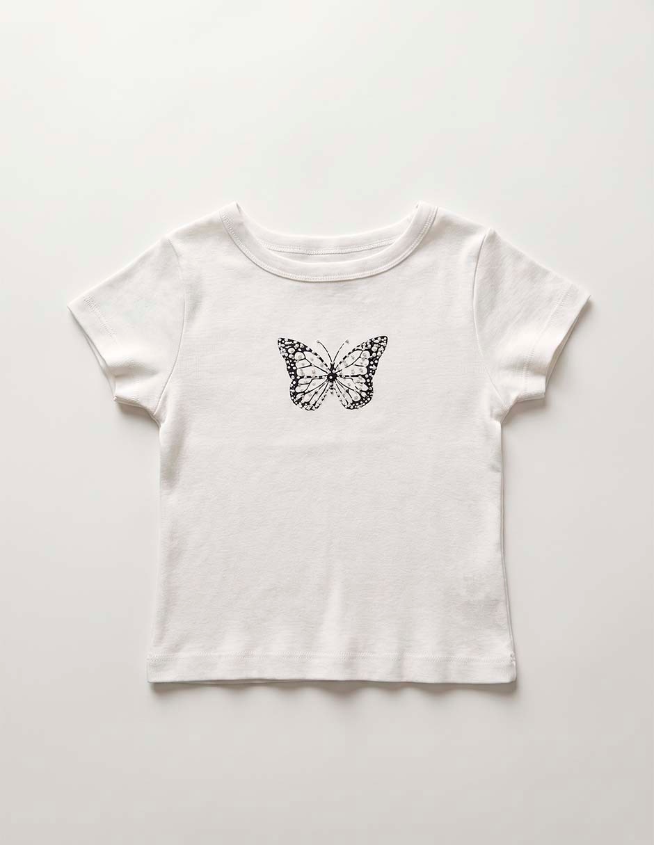 Playera manga corta para niña Playera manga corta para niña