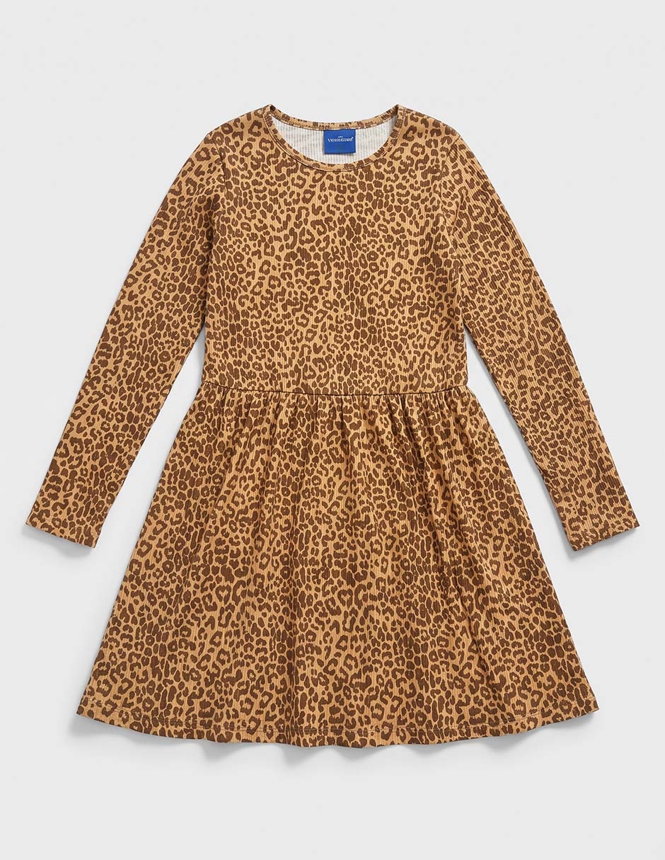 Vestido manga larga para niña