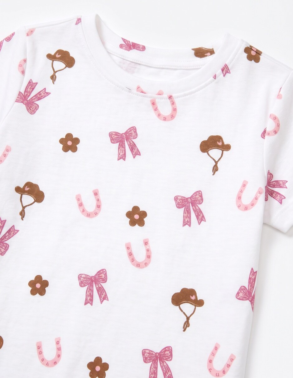 Playera manga corta para niña 6