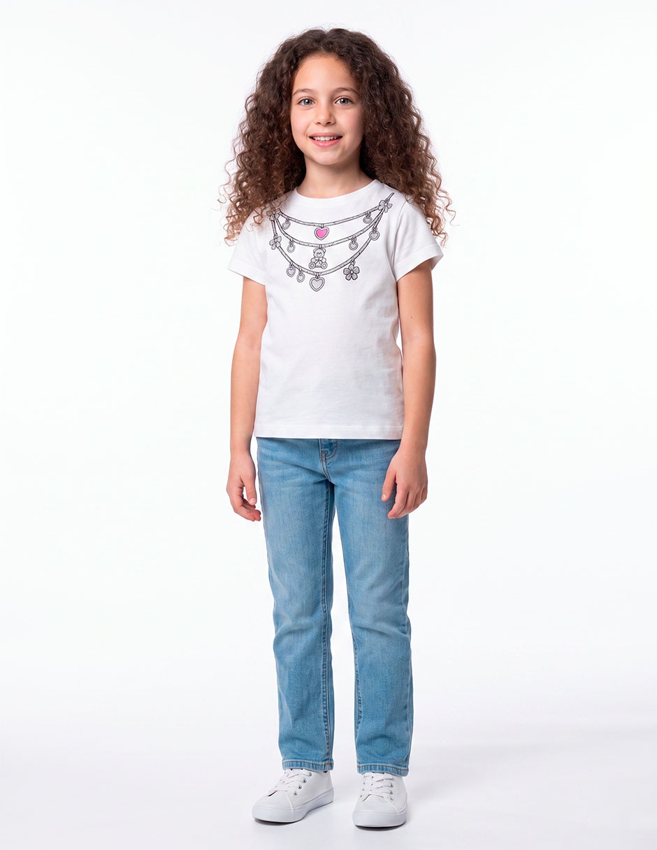 Playera manga corta para niña 2