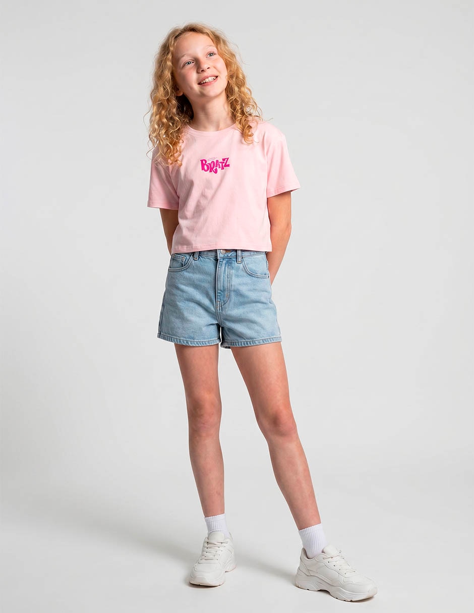 Playera manga corta para niña