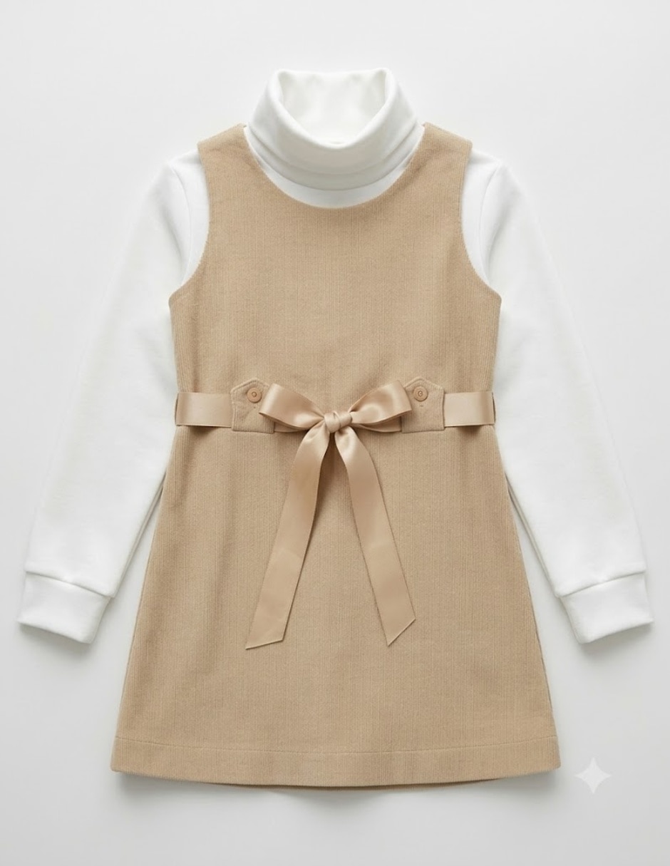 Vestido sin manga para niña