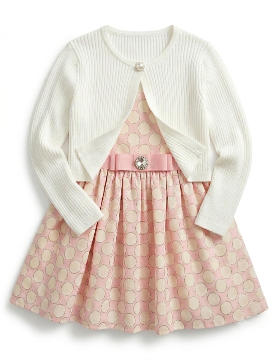 Vestido manga cap para infantil niña