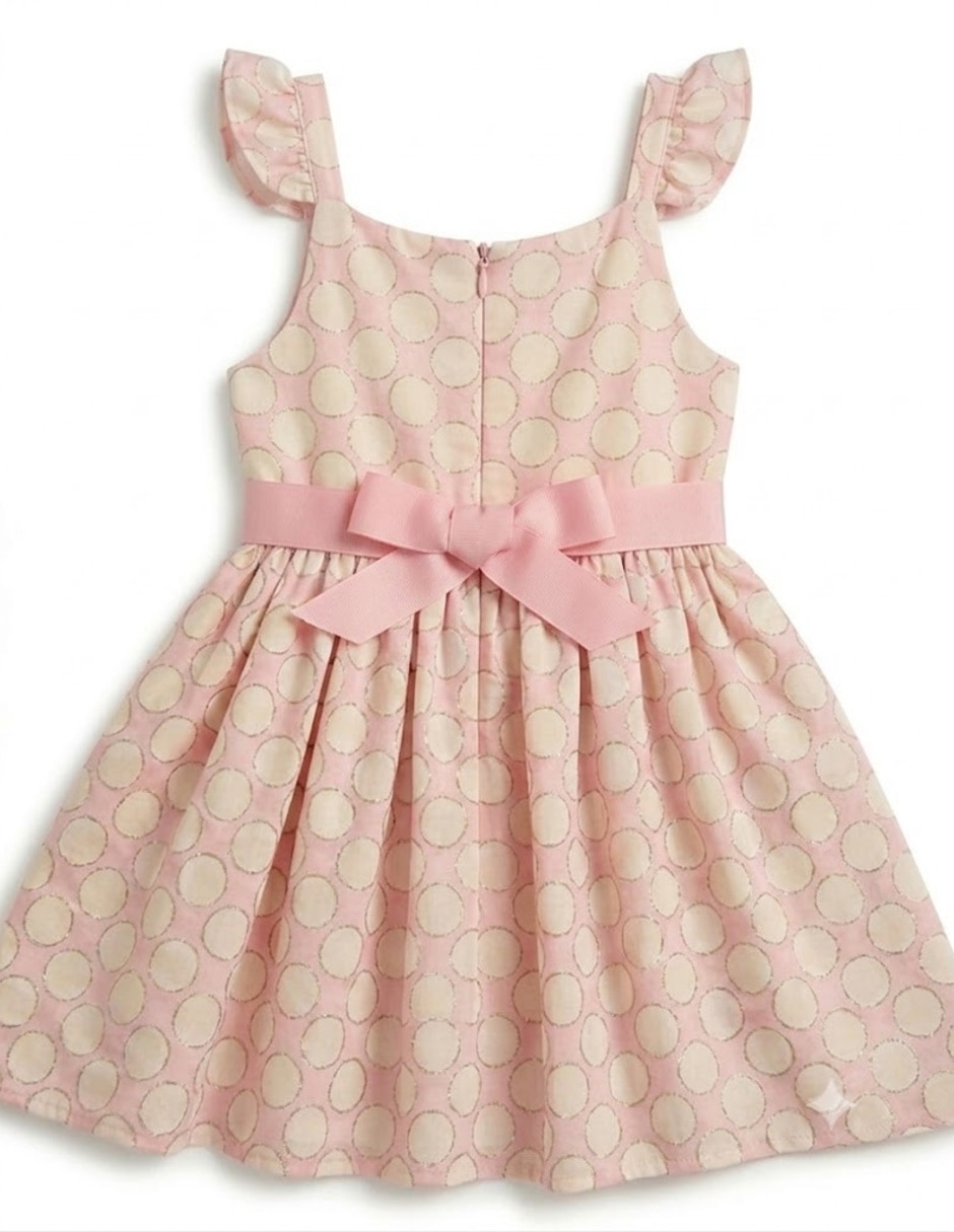 Vestido manga cap para infantil niña 4