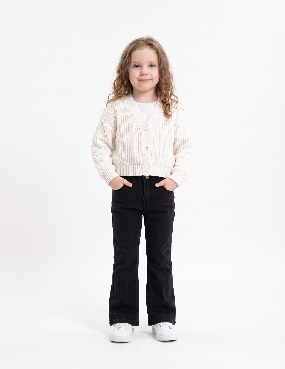 Jeans straight para niña