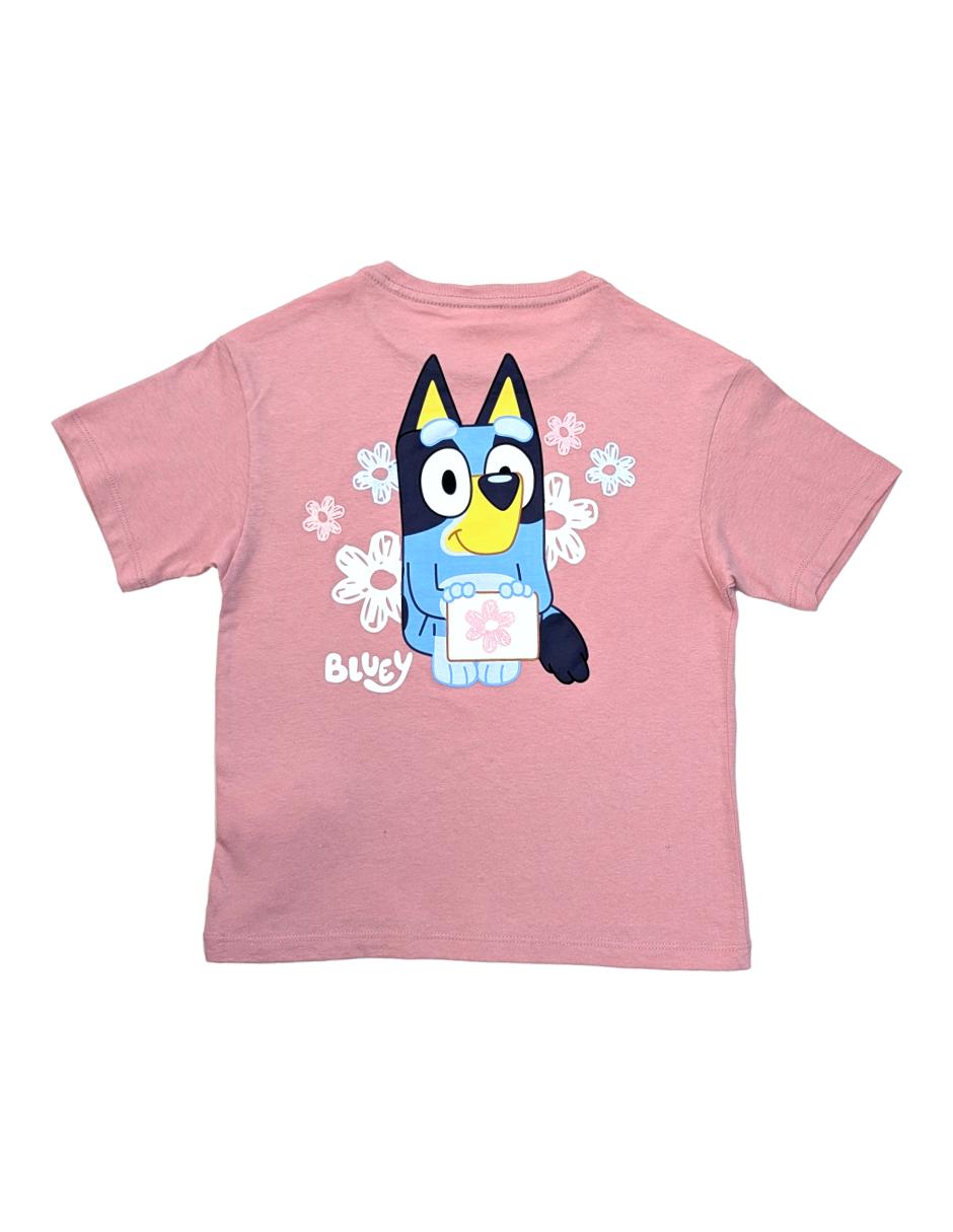 Playera y bingo bluey manga corta para niña 4