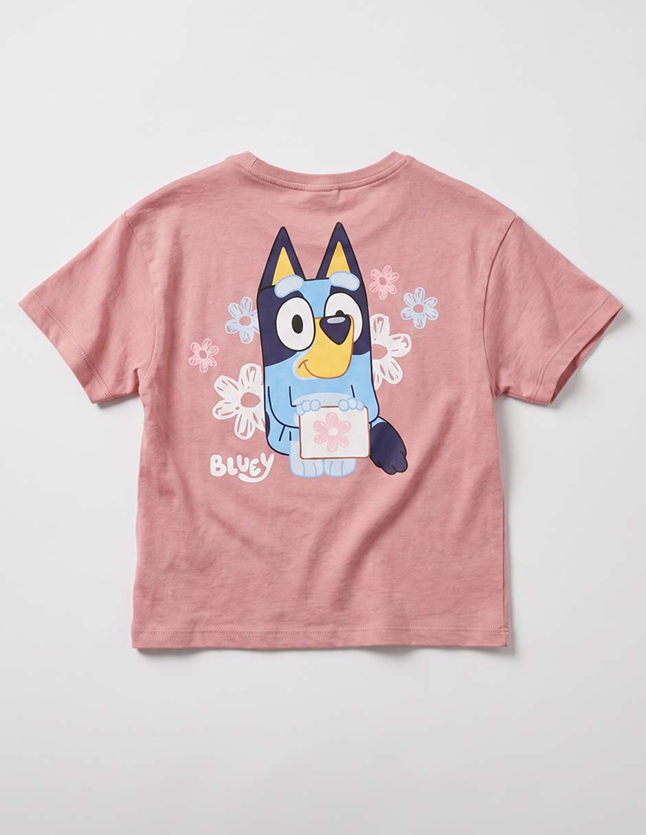 Playera Bluey y Bingo Bluey manga corta para niña 6