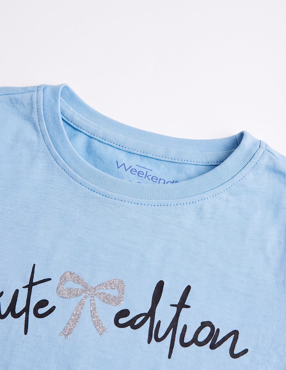 Playera manga corta para niña 5