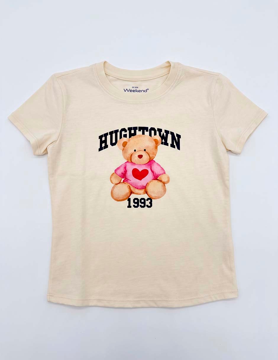 Playera manga corta para niña