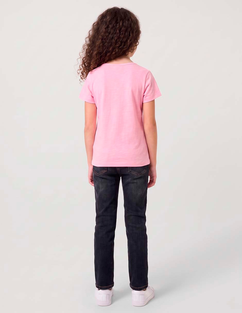 Playera Minnie Mouse manga corta para niña 6