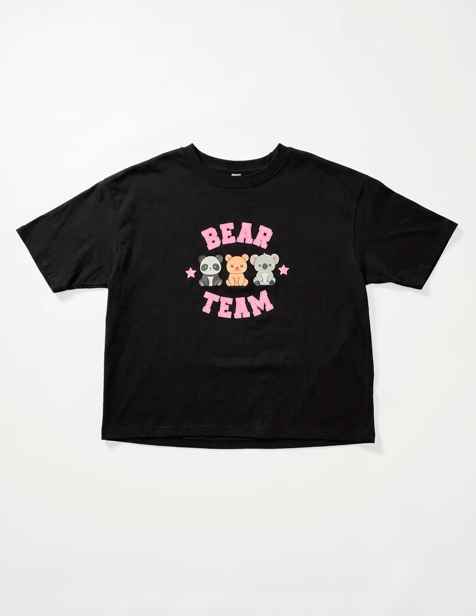 Playera manga corta para niña