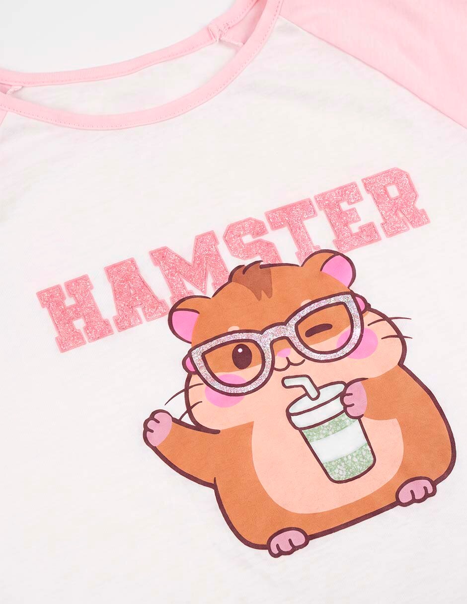 Playera manga corta para niña