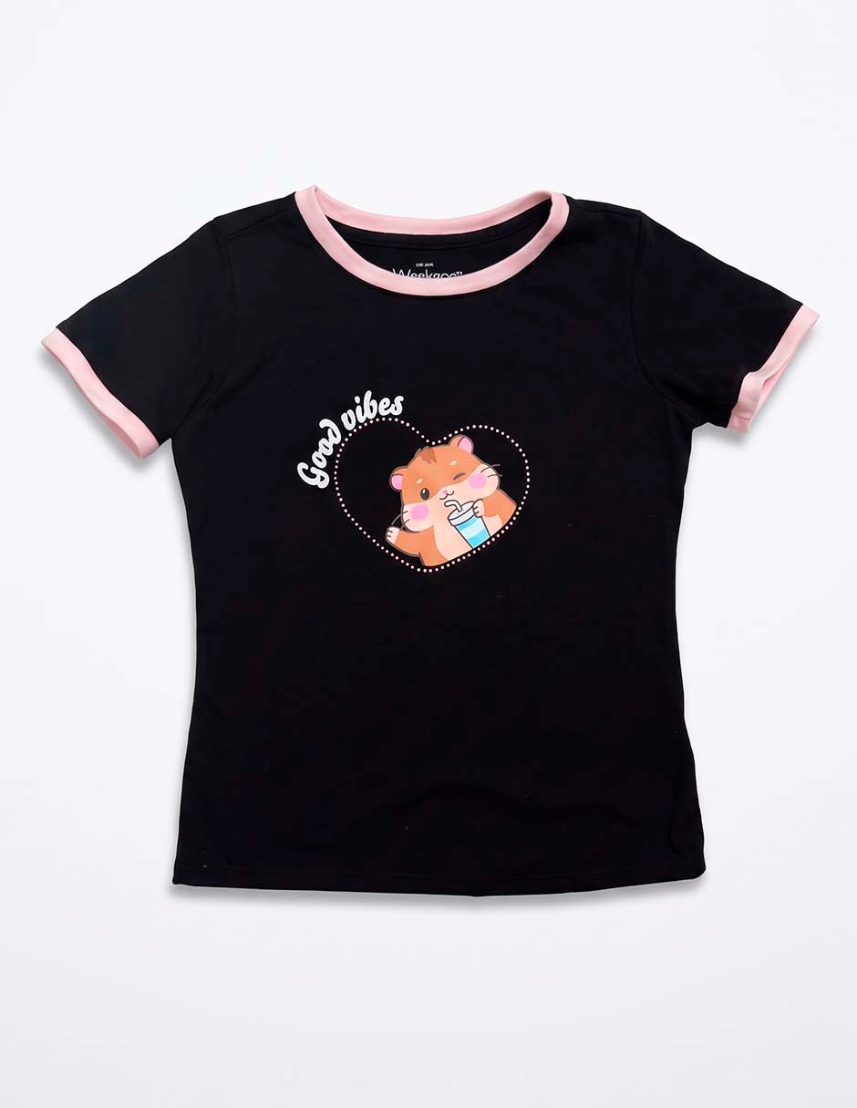 Playera manga corta para niña 4