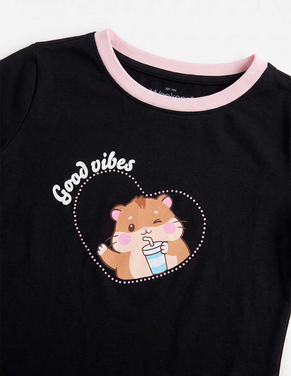 Playera manga corta para niña 6