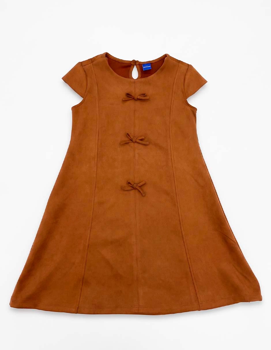 Vestido manga cap para niña