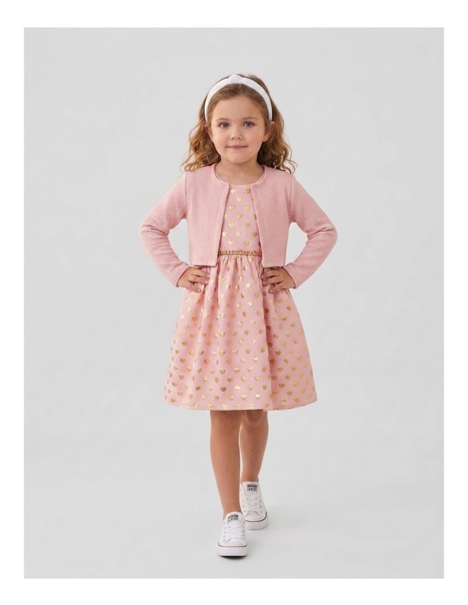 VESTIDO OIS2026 manga Sin manga para Infantil Niña